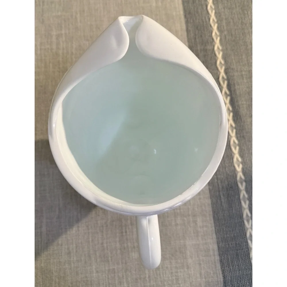 🍇 Vintage Indiana Colony Harvest Milk Glass Pitcher | White Grape & Vine | 10”